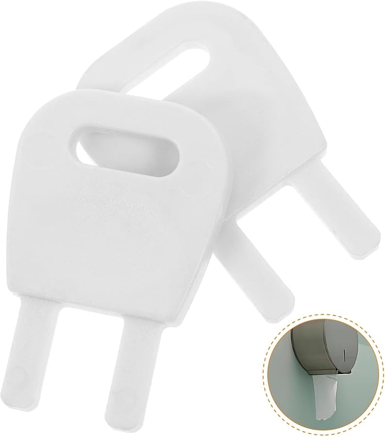 Toilet Paper Dispenser Replacement Keys 8pcs Plastic Commercial Home Kitchen Storage Box - Image 2